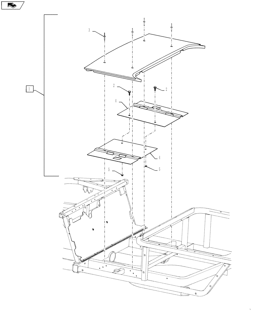 Схема запчастей Case IH SCOUT XL - (88.118.07[01]) - DIA KIT, FLOORBOARD SKID PLATE (88) - ACCESSORIES