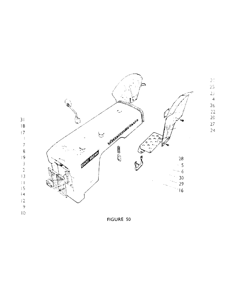 Схема запчастей Case IH 770A - (082) - BONNET, TRACTOR 582001 ONWARD (12) - CHASSIS