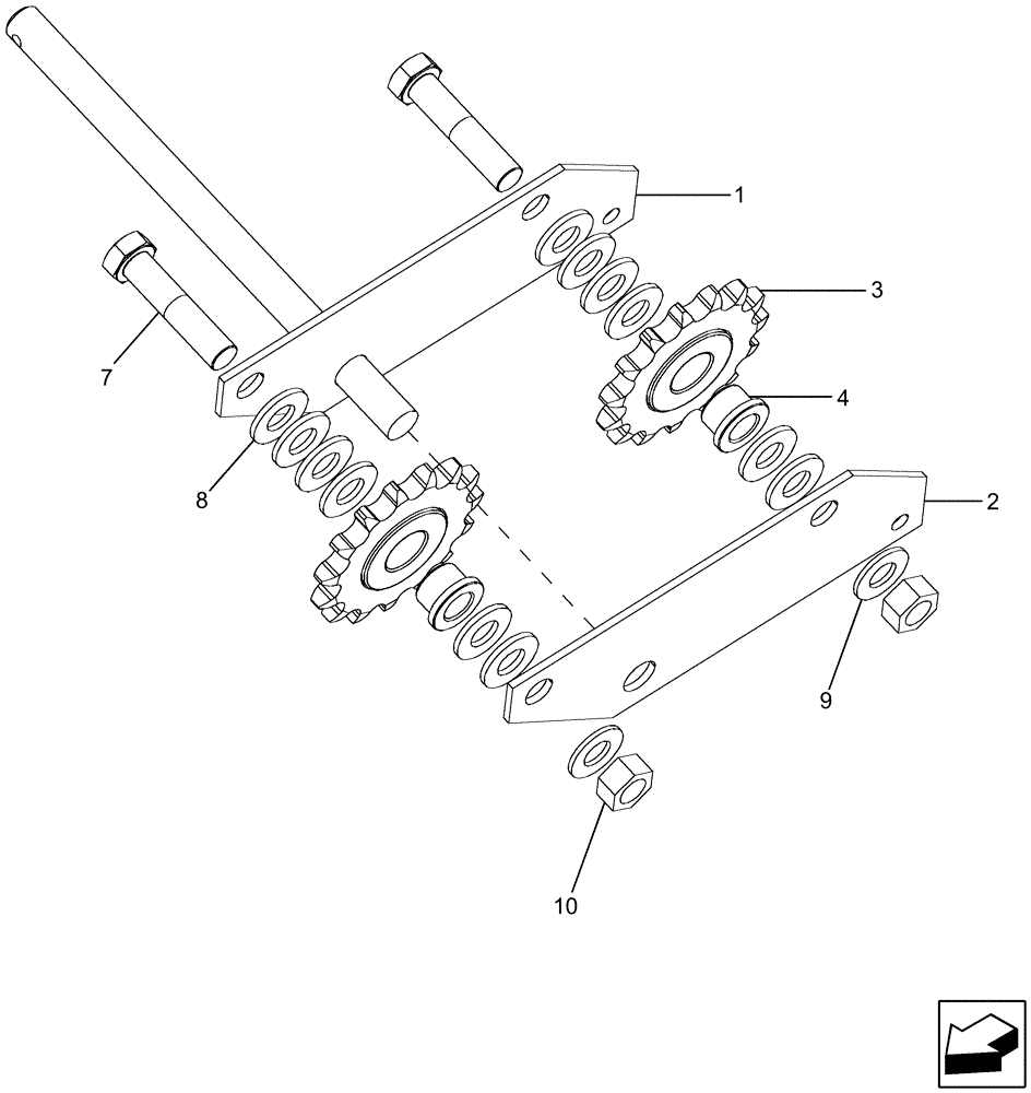 Схема запчастей Case IH 6130 - (80.101.43) - ELEVATOR DRIVE TIGHTENER (80) - CROP STORAGE/UNLOADING