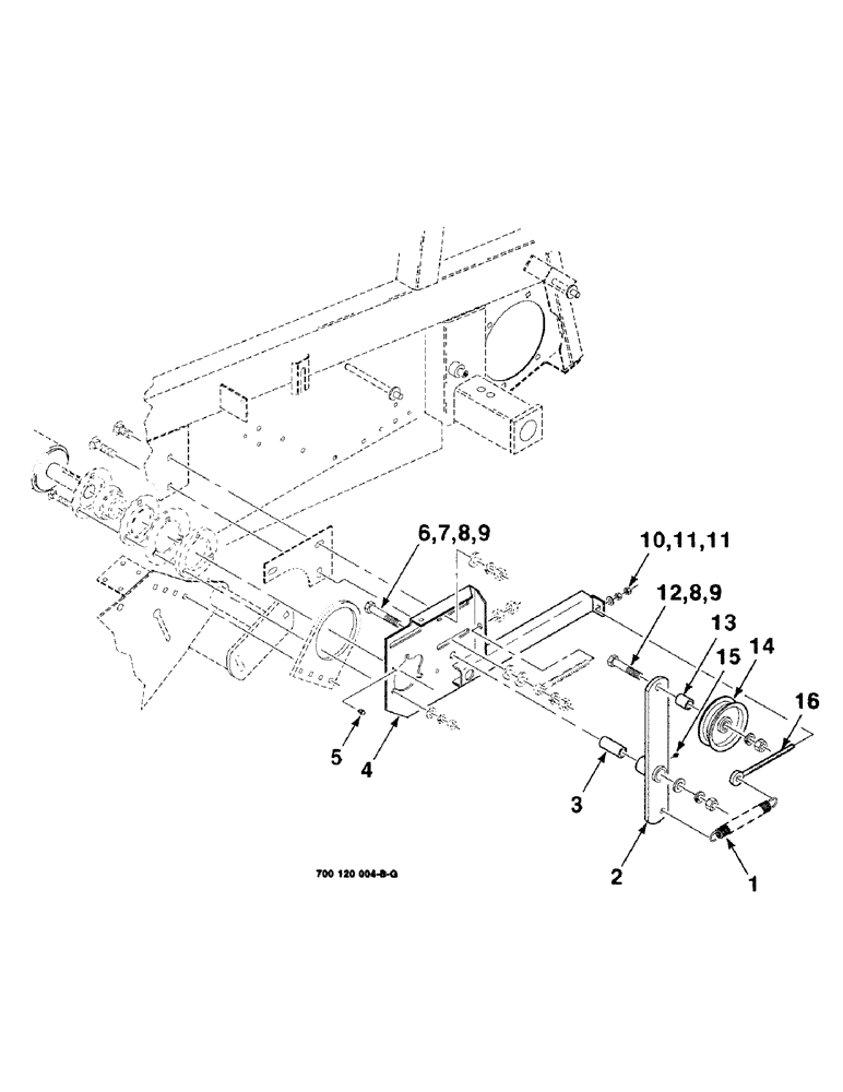Схема запчастей Case IH 8480 - (2-12) - DRIVE ASSEMBLY, LOWER, LEFT, SERIAL NUMBER CFH0051673 AND LATER Driveline