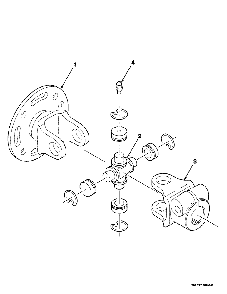 Схема запчастей Case IH SC414 - (2-30) - U-JOINT ASSEMBLY (TIMING) (09) - CHASSIS