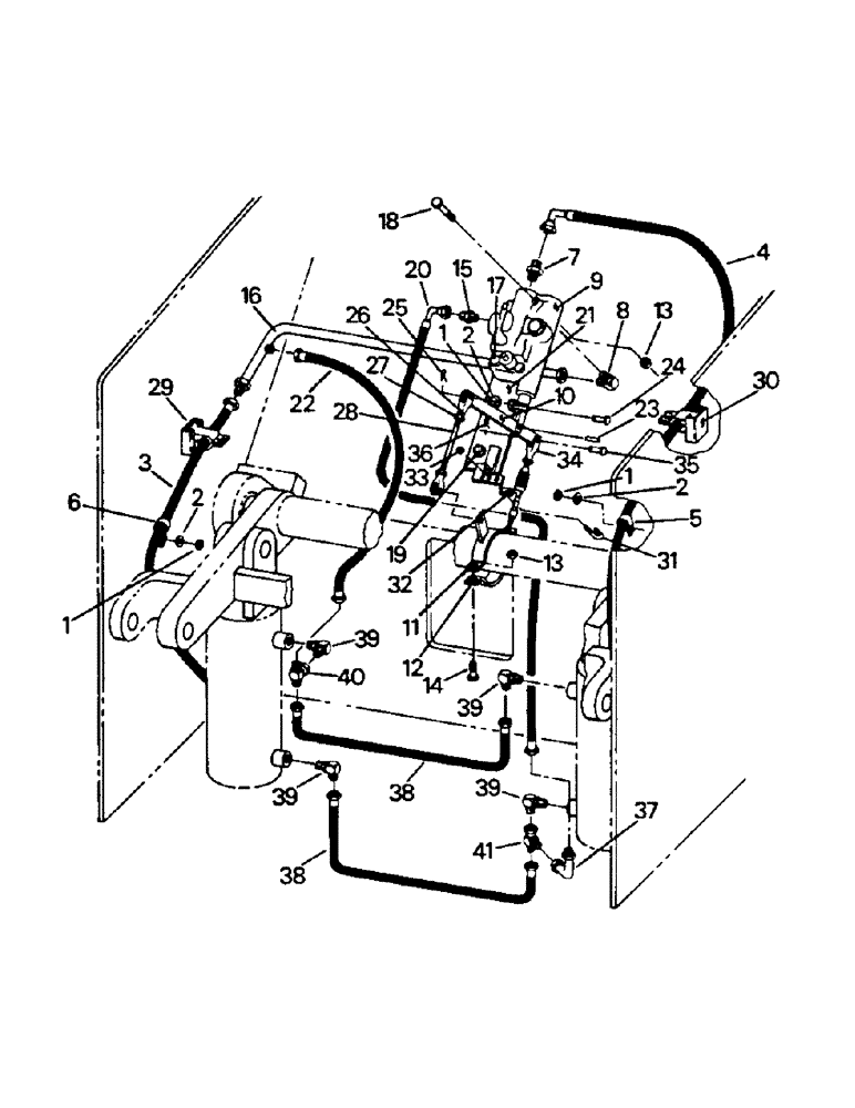 Схема запчастей Case IH PT270 - (11-58) - DEPTH CONTROL HYDRAULICS, HITCH SIDE Options & Miscellaneous