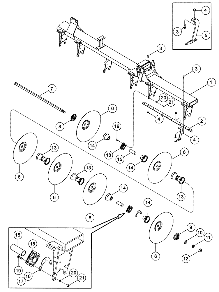 Схема запчастей Case IH RMX790 - (75.200.13) - ALL-PURPOSE FOLDING LH AND RH FRONT WING DISK GANG PARTS (09) - CHASSIS/ATTACHMENTS