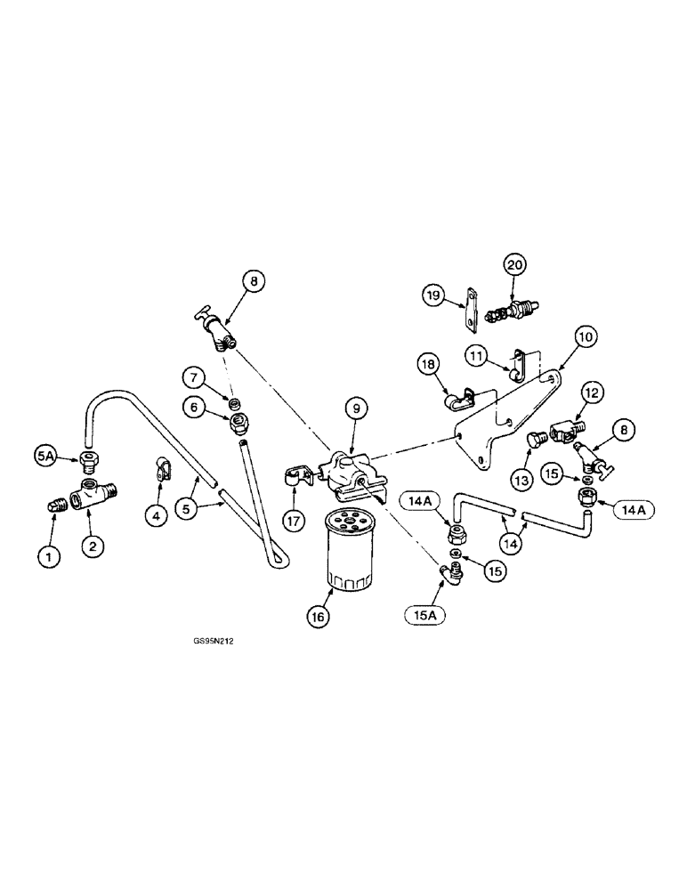 Схема запчастей Case IH D-436 - (9D-086) - COOLANT FILTER AND CONDITIONER - D-436 ENGINES ASN 89051, DT-436 ENGINES ASN 125673 