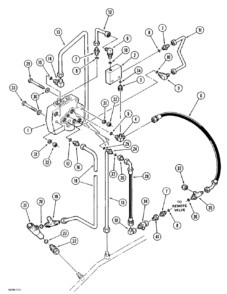 Схема запчастей Case IH 9370 QUADTRAC - (8-074) - THREE POINT HITCH HYDRAULICS, ELECTRONIC CONTROLLED VALVE SYSTEM, P.I.N. JEE0069665 AND AFTER (08) - HYDRAULICS