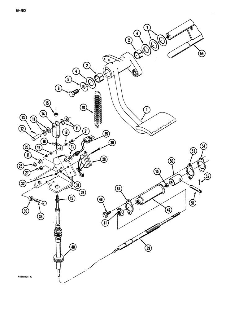 Схема запчастей Case IH 9180 - (6-40) - CLUTCH CONTROL, TRANSMISSION (06) - POWER TRAIN