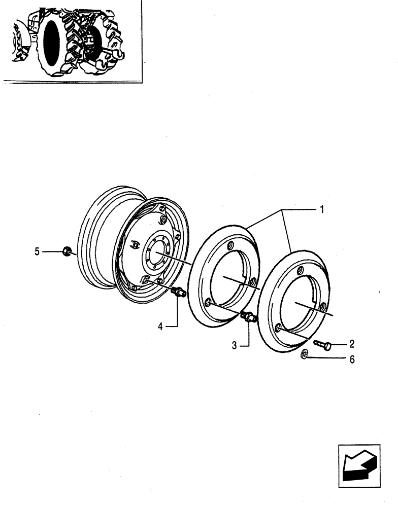 Схема запчастей Case IH JX65 - (1.49.7[01]) - (VAR.470) REAR COUNTERWEIGHTS - 4 (05) - REAR AXLE