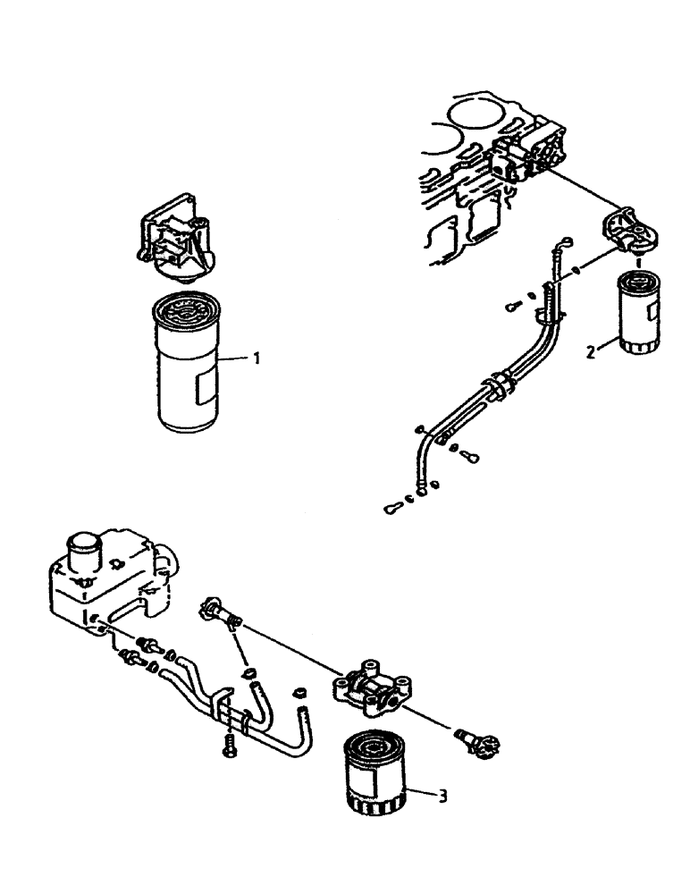 Схема запчастей Case IH 7000 - (C01-03) - FILTERS, 125 Engine & Engine Attachments