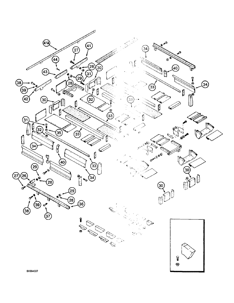 Схема запчастей Case IH 2055 - (9D-06) - BASKET TOP (16) - BASKET