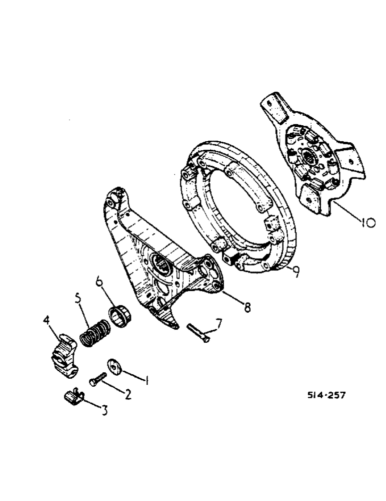 Схема запчастей Case IH 574 - (07-032) - CLUTCH (04) - Drive Train