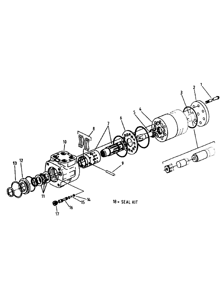 Схема запчастей Case IH AUSTOFT - (B02-04) - HYDRAULIC MOTOR, ORBITROL CHAR-LYNN: 9.7 CU. IN. Hydraulic Components & Circuits
