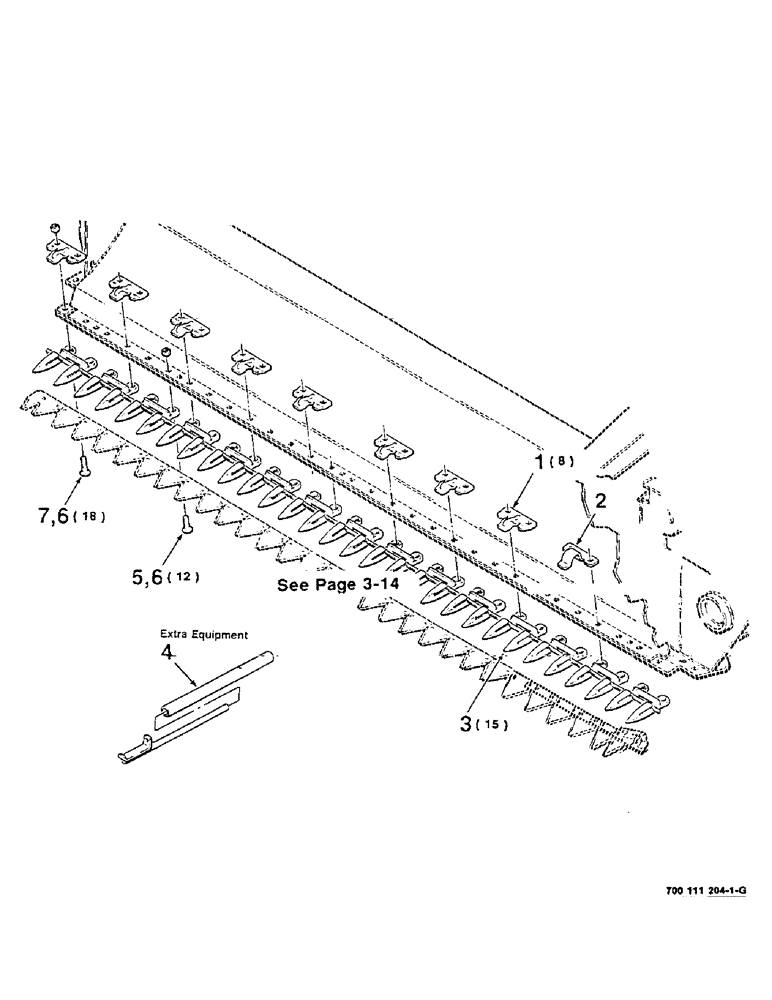 Схема запчастей Case IH 8320 - (3-18) - GUARD, SUPER EXTENED TANG, ASSEMBLY, MODEL 8320 ONLY (09) - CHASSIS
