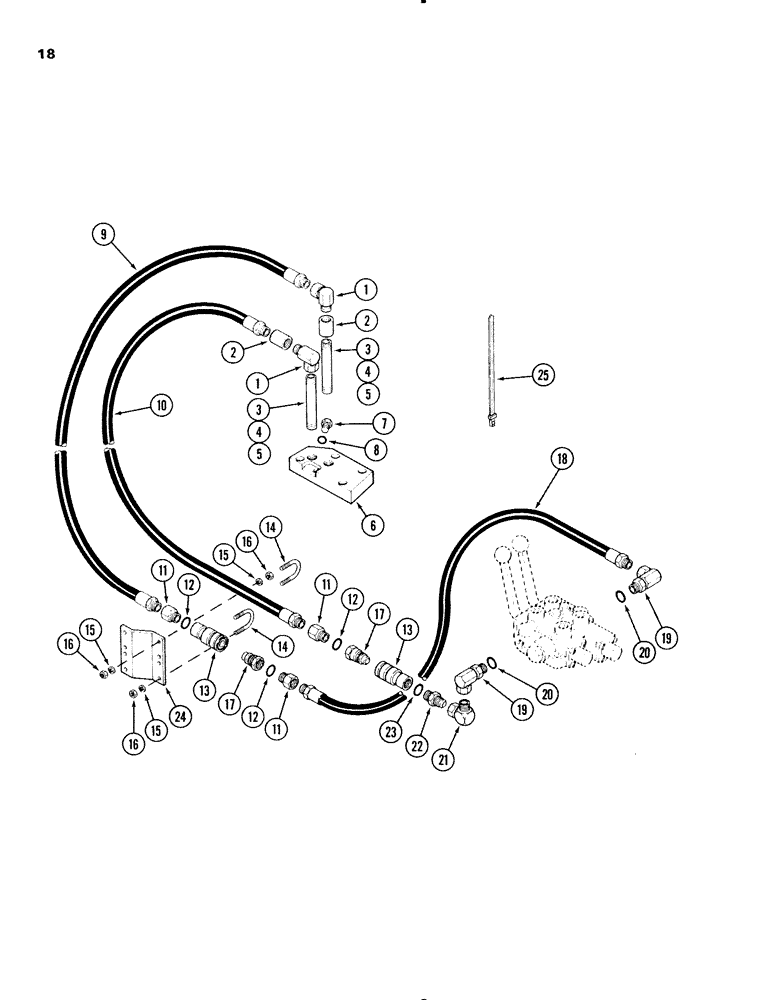 Схема запчастей Case IH 56L - (18) - POWER BEYOND (35) - HYDRAULIC SYSTEMS