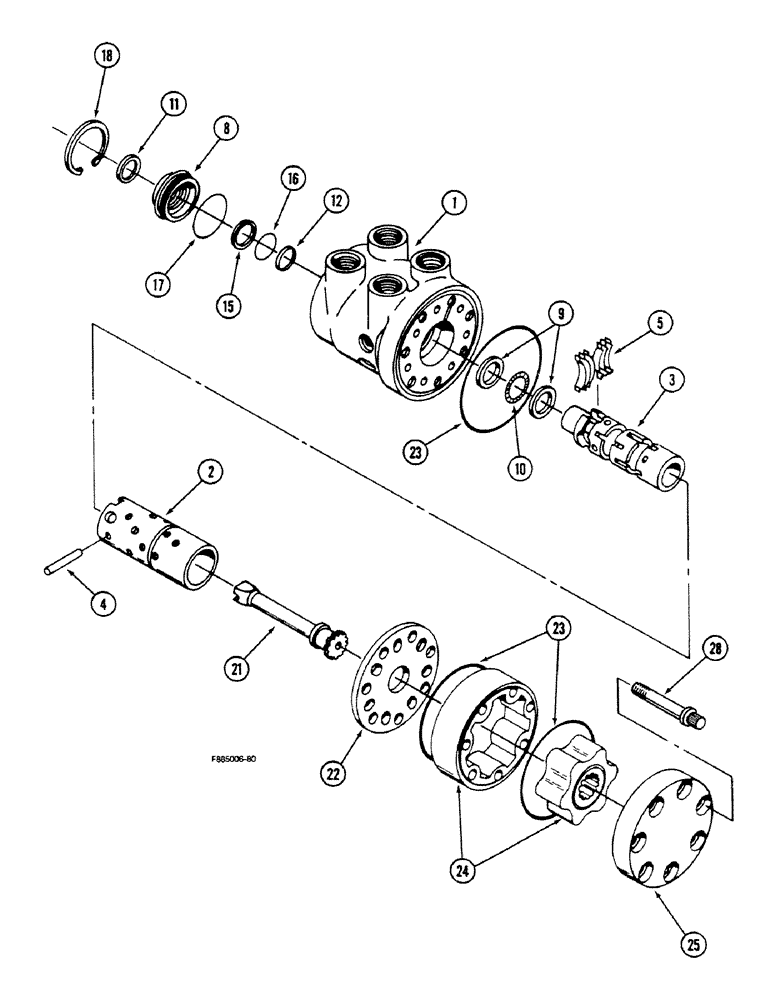 Схема запчастей Case IH 9150 - (5-12) - STEERING CONTROL VALVE (05) - STEERING