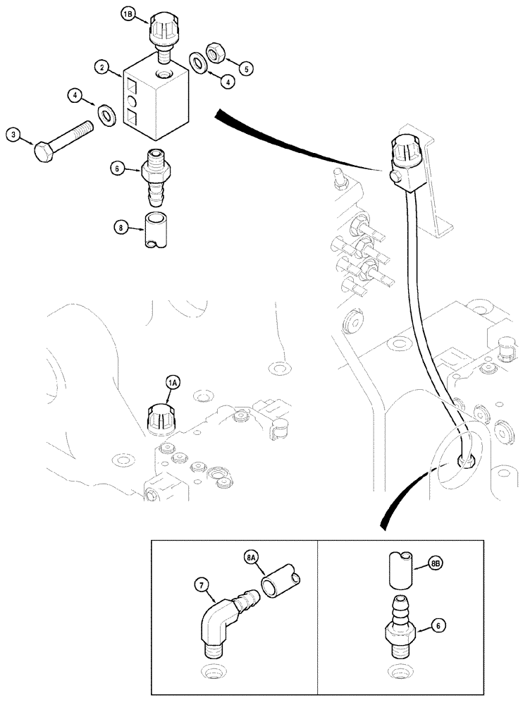 Схема запчастей Case IH MX150 - (06-23) - BREATHER ASSY (21) - TRANSMISSION