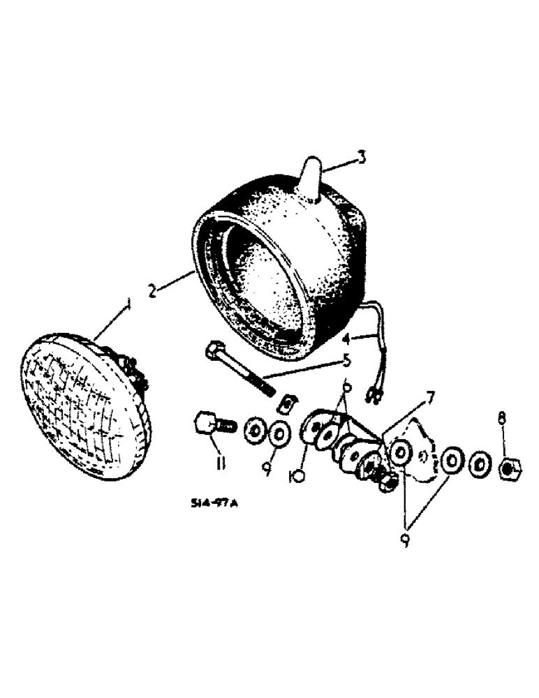 Схема запчастей Case IH 474 - (08-17) - PLOUGH LAMP (06) - ELECTRICAL