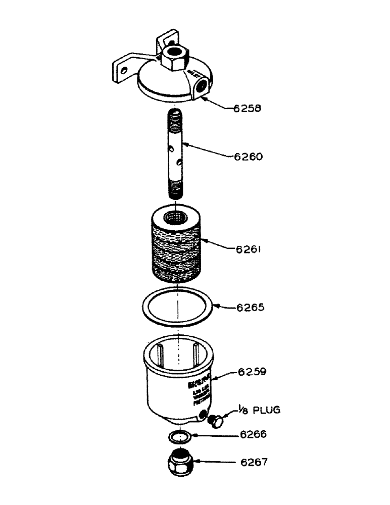 Схема запчастей Case IH 600-SERIES - (046) - LP-GAS ENGINE, O8837AB LIQUID FILTER PARTS (02) - ENGINE