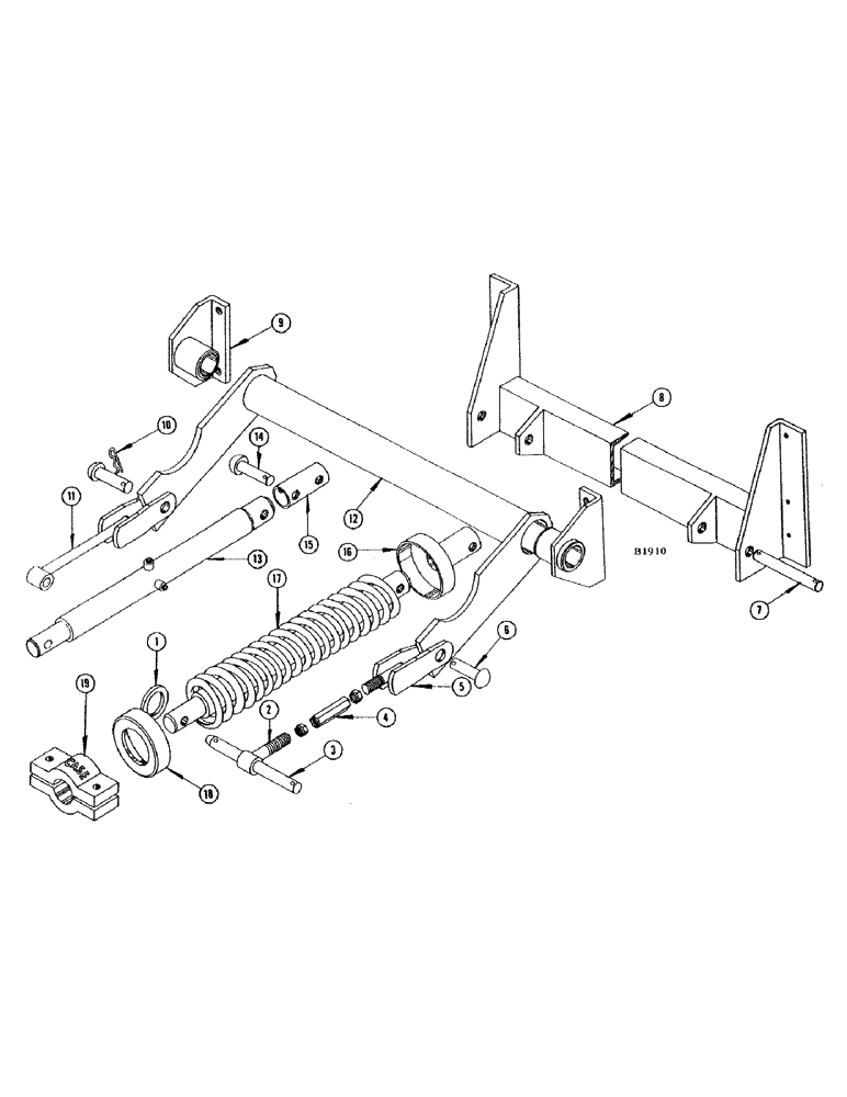 Схема запчастей Case IH 1010 - (078) - HEADER LIFT (58) - ATTACHMENTS/HEADERS