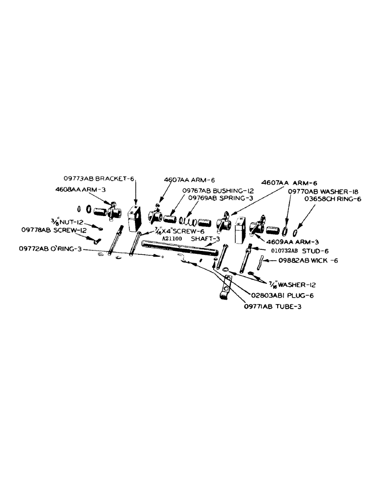 Схема запчастей Case IH 900 - (037) - L.P. GAS ENGINE, ROCKER ARMS (02) - ENGINE