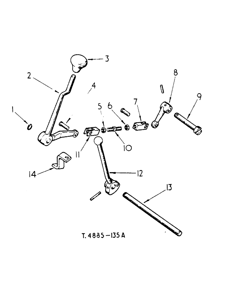 Схема запчастей Case IH 444 - (6-50) - FULL FORWARD AND REVERSE ATTACHMENT, GEAR SHIFTER MECHANISM (06) - POWER TRAIN