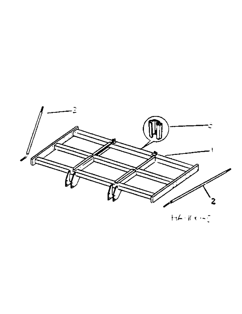 Схема запчастей Case IH 55 - (B-04) - FRAME AND TRUSS ROD, THREE RANK MODEL 