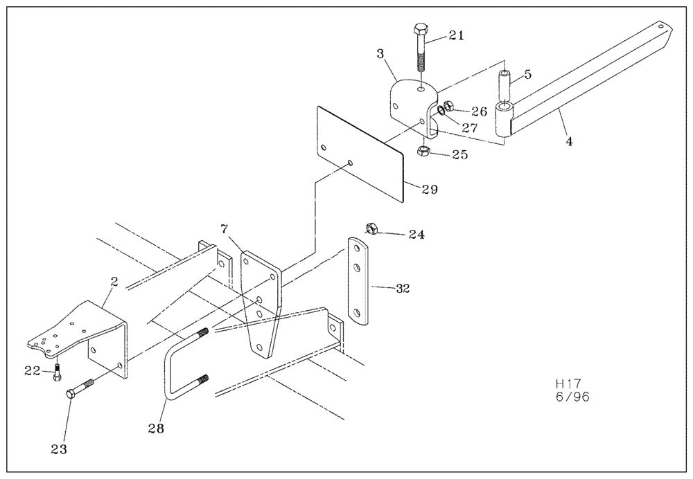 Схема запчастей Case IH 5310 - (75.200.09) - SINGLE CONTINENTAL MOUNT WITH 1 MANIFOLD (09) - CHASSIS/ATTACHMENTS