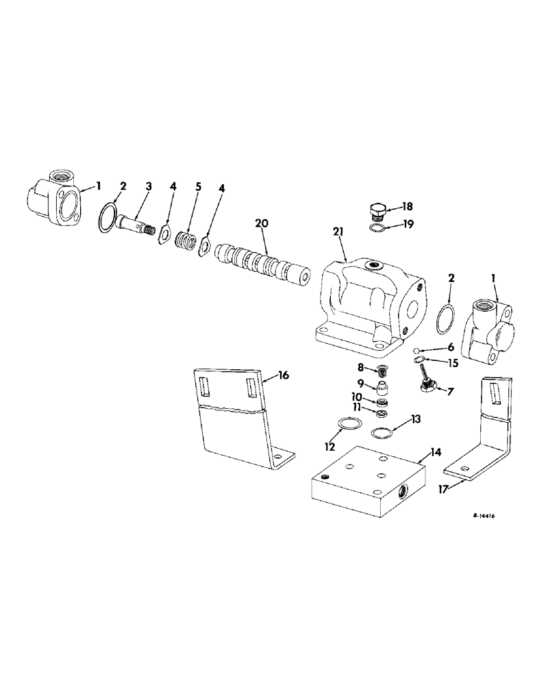 Схема запчастей Case IH 503 - (211) - STEERING VALVE, SERIAL NO 2431 AND ABOVE (41) - STEERING
