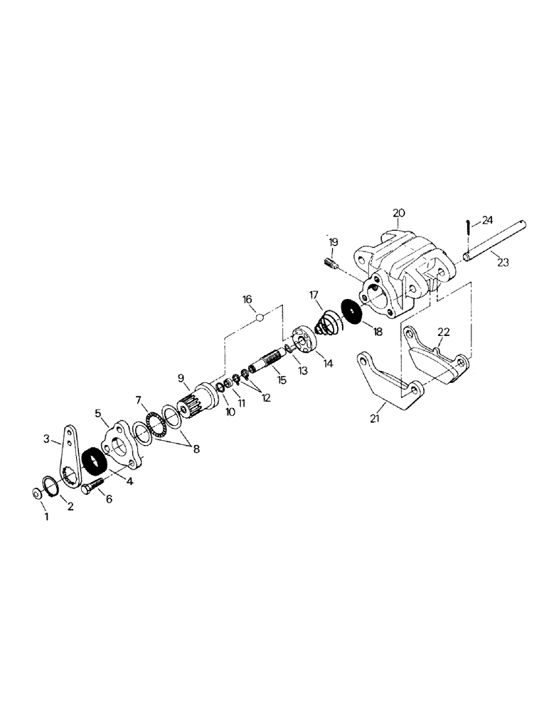 Схема запчастей Case IH ST450 - (05-10) - PARK BRAKE CALIPER ASSEMBLY, CABLE ACTUATED (5.1) - BRAKES