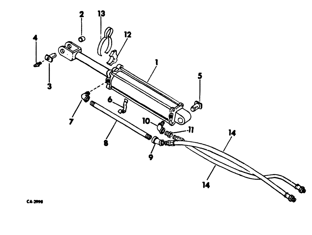 Схема запчастей Case IH 660 - (AF-08) - HYDRAULIC EQUIPMENT 