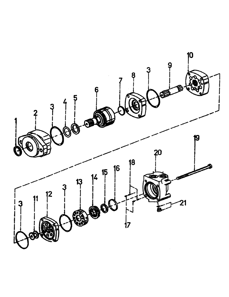 Схема запчастей Case IH 7700 - (B03-04) - HYDRAULIC MOTOR, 2000 CHAR-LYNN, 30 CUBIC INCHES Hydraulic Components & Circuits