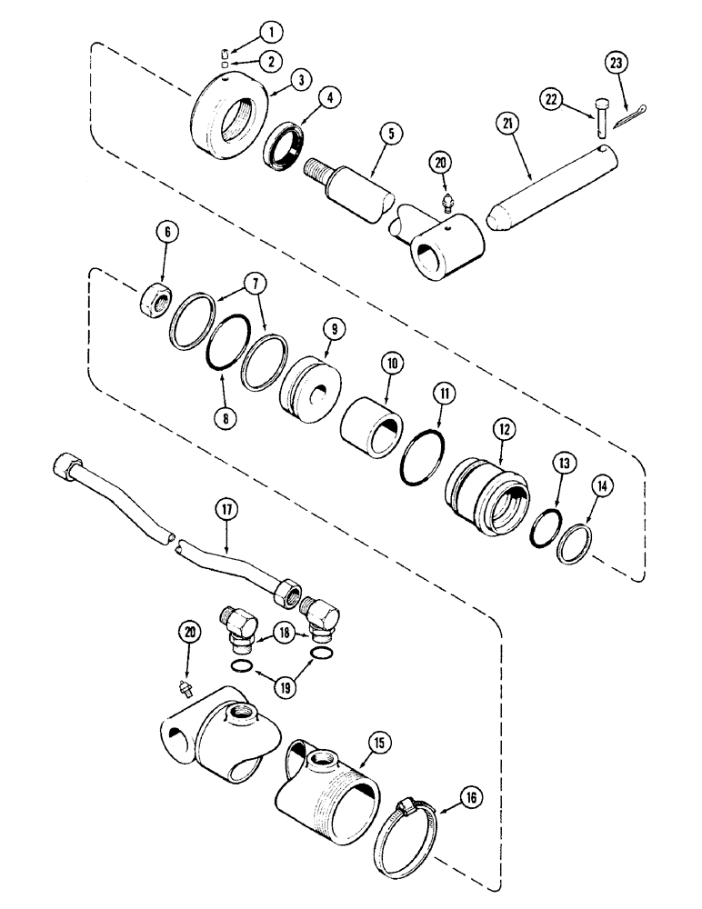 Схема запчастей Case IH 90 - (13A) - T57776 BUCKET CYLINDER (35) - HYDRAULIC SYSTEMS