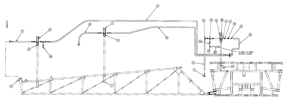 Схема запчастей Case IH SPX4260 - (304) - 90 6 BOOM SHUTOFF (LH) (AIM COMMAND) (78) - SPRAYING