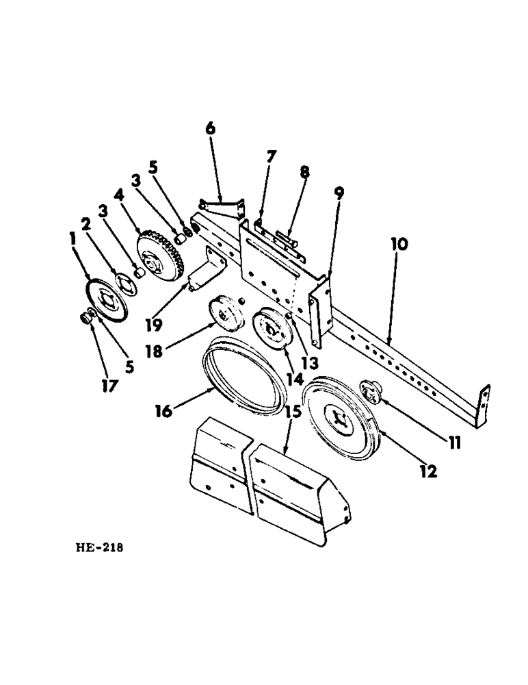 Схема запчастей Case IH 275 - (Q-30) - PLATFORMS, REEL DRIVE Platforms