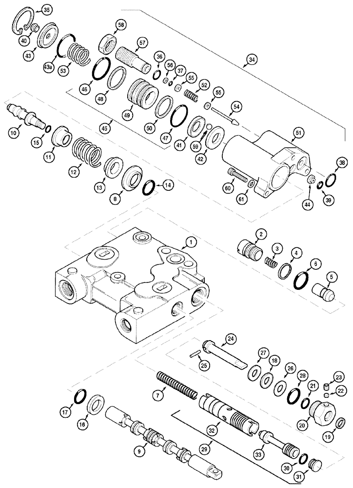Схема запчастей Case IH MX90C - (08-20) - REMOTE CONTROL VALVES (08) - HYDRAULICS