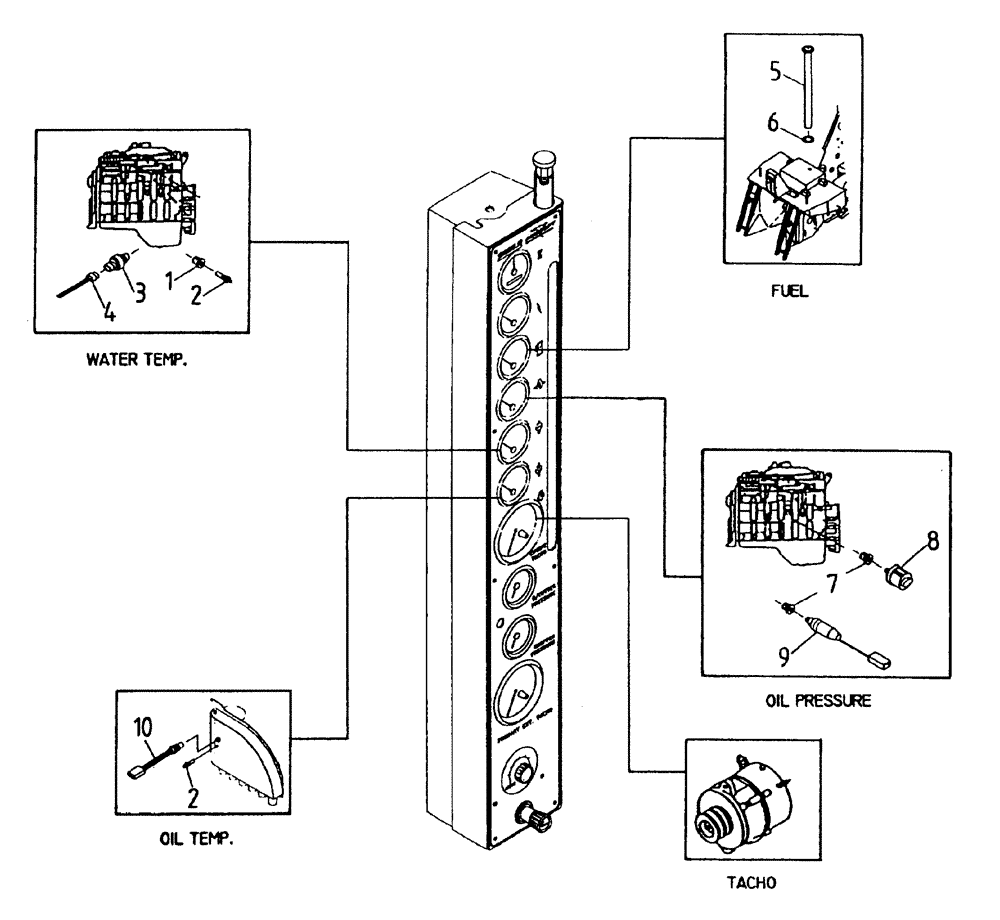 Схема запчастей Case IH 7700 - (C07[03]) - SENDERS AND SWITCHES {6CT} Engine & Engine Attachments