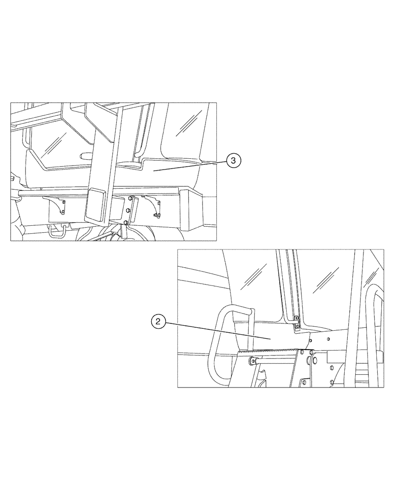 Схема запчастей Case IH SPX4410 - (02-011) - CAB SKIRT GROUP Cab Exterior