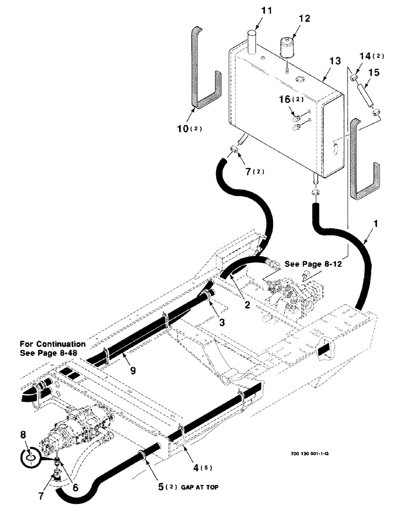 Схема запчастей Case IH 8850 - (08-52) - HYDRAULIC RESERVOIR ASSEMBLY (08) - HYDRAULICS