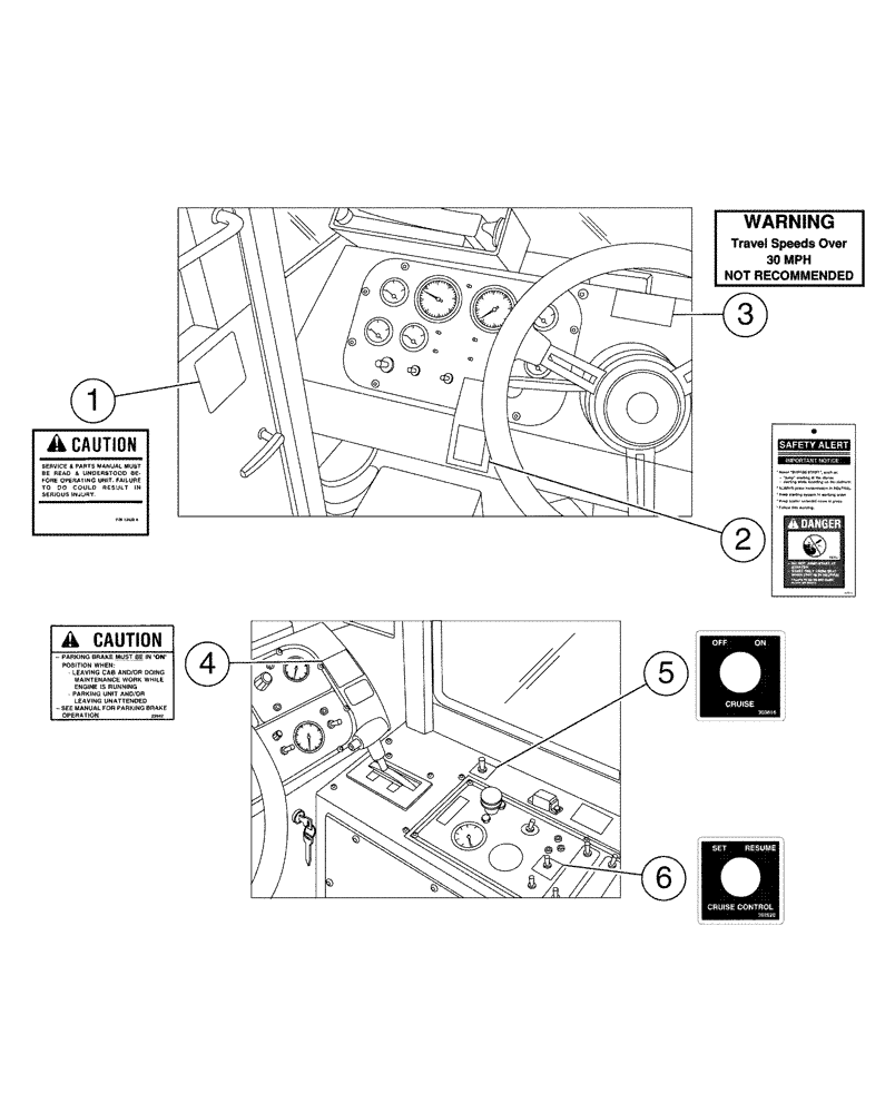 Схема запчастей Case IH 4375 - (09-002) - INTERIOR DECALS (13) - DECALS
