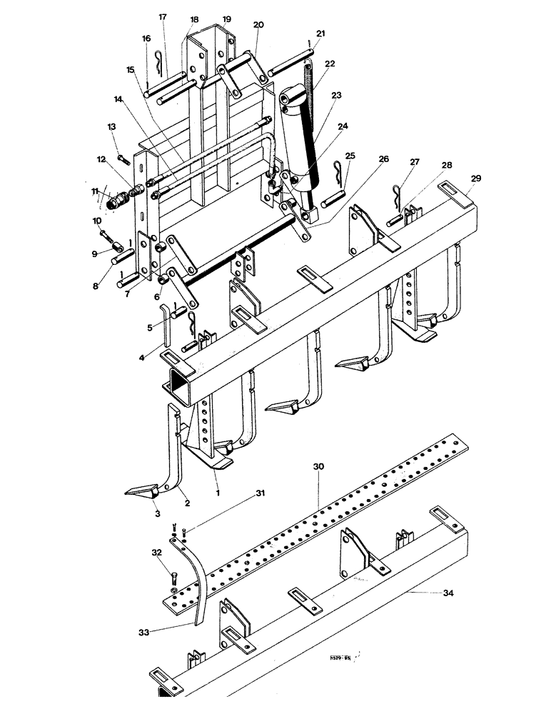 Схема запчастей Case IH 1529 - (148) - SCARIFIER 