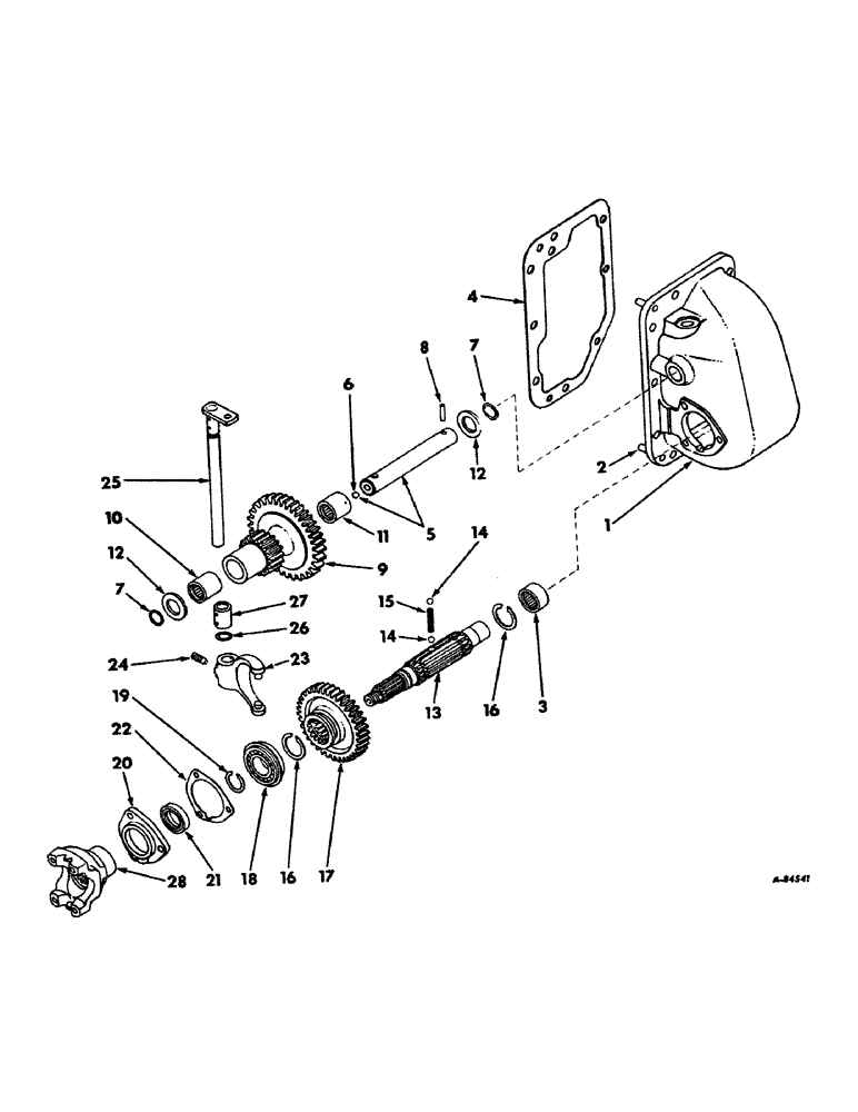 Схема запчастей Case IH 1456 - (07-13) - DRIVE TRAIN, TRANSMISSION, TRACTORS WITH ALL WHEEL DRIVE (04) - Drive Train