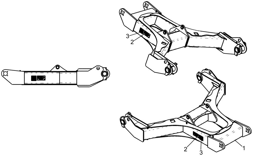 Схема запчастей Case IH 1260 - (90.108.03) - DECALS - FIXED CARRIER (90) - PLATFORM, CAB, BODYWORK AND DECALS