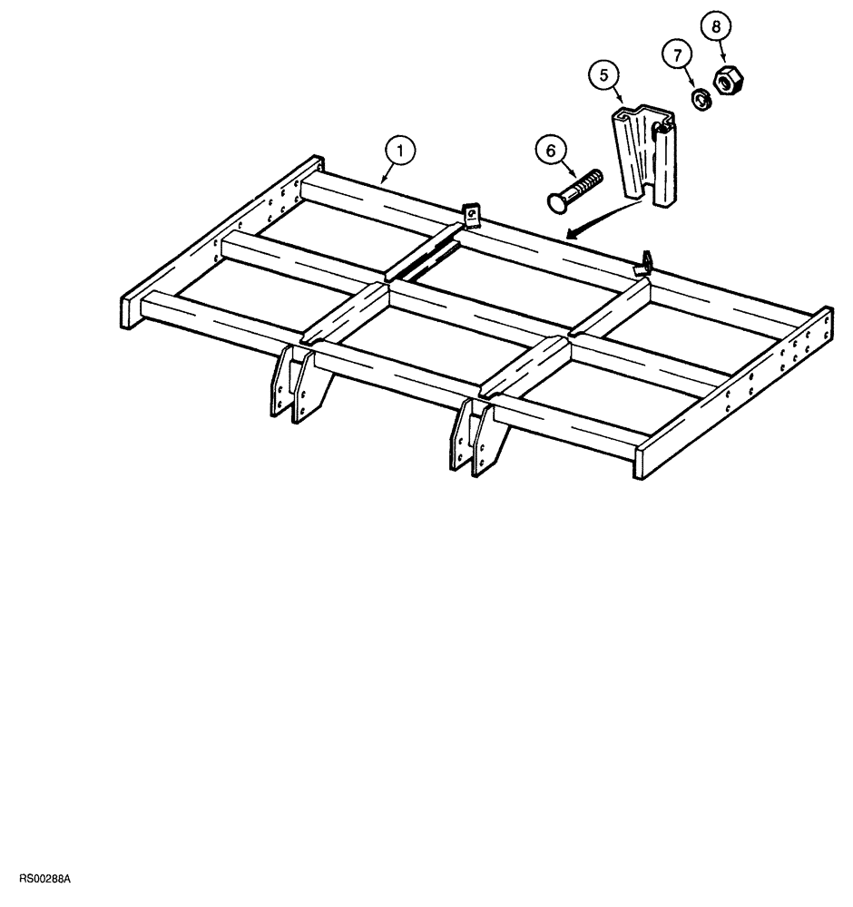 Схема запчастей Case IH 5700 - (9-004) - MAIN FRAME, 5600 DIRECT MOUNTED MODELS, THREE RANK (18) - MISCELLANEOUS