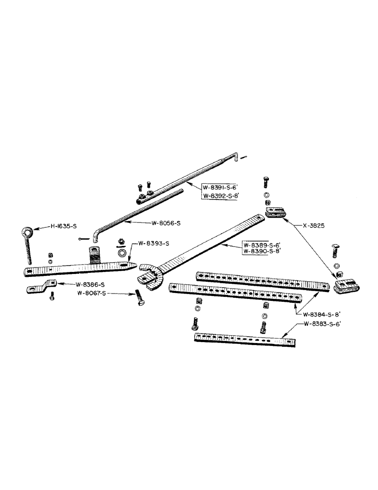 Схема запчастей Case IH WPH - (04) - HITCH, 6 FOOT AND 8 FOOT PLOW 