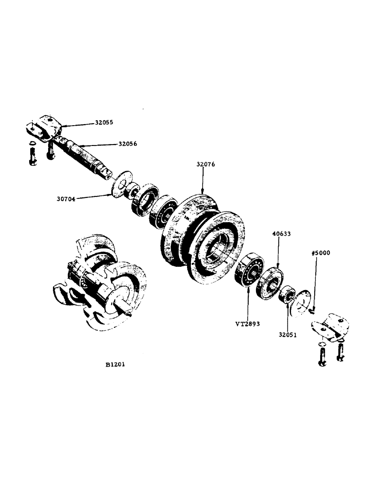 Схема запчастей Case IH 1000 - (21) - TRACK ROLLERS (48) - TRACKS & TRACK SUSPENSION