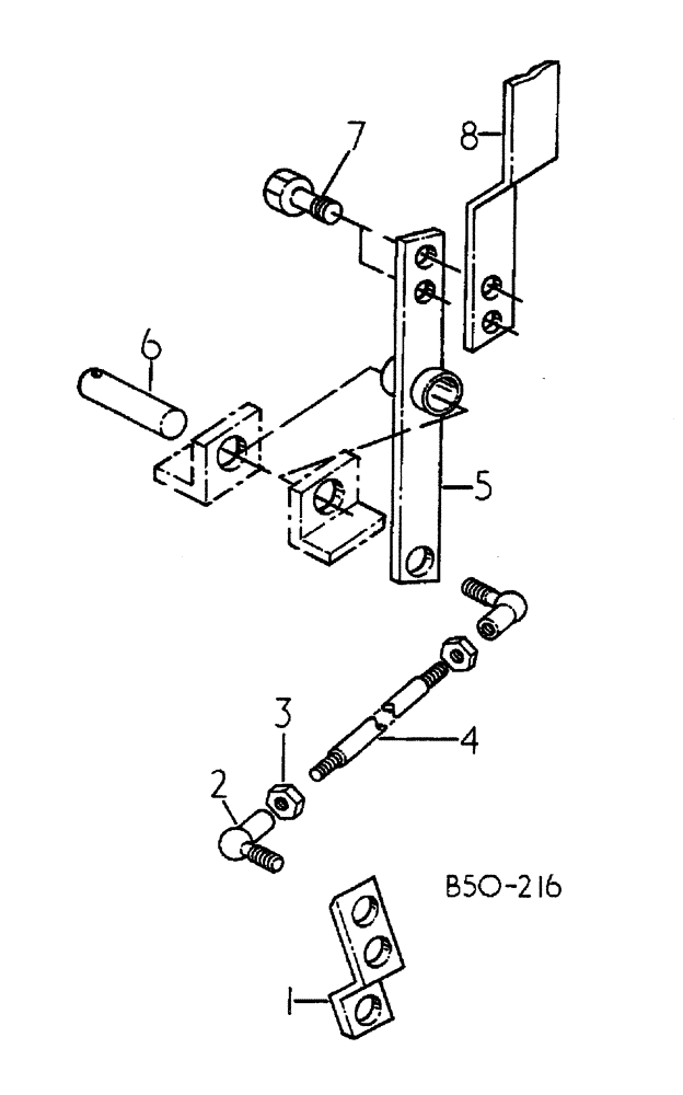 Схема запчастей Case IH 885 - (07-072) - POWER TAKE OFF CONTROL LEVER (04) - Drive Train