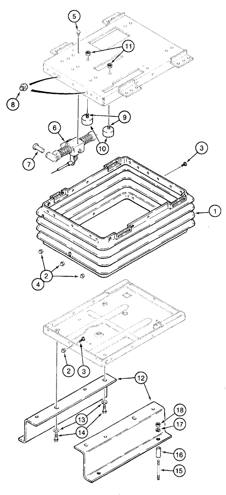 Схема запчастей Case IH 7210 - (9-084) - DELUXE AIR SUSPENSION SEAT - BOOT & MOUNTS, PRIOR TO TRACTOR S/N JJA0061559 (09) - CHASSIS/ATTACHMENTS