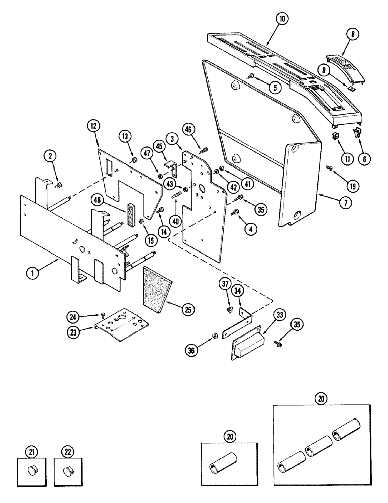 Схема запчастей Case IH 1896 - (9-356) - CONTROL CONSOLE (09) - CHASSIS/ATTACHMENTS