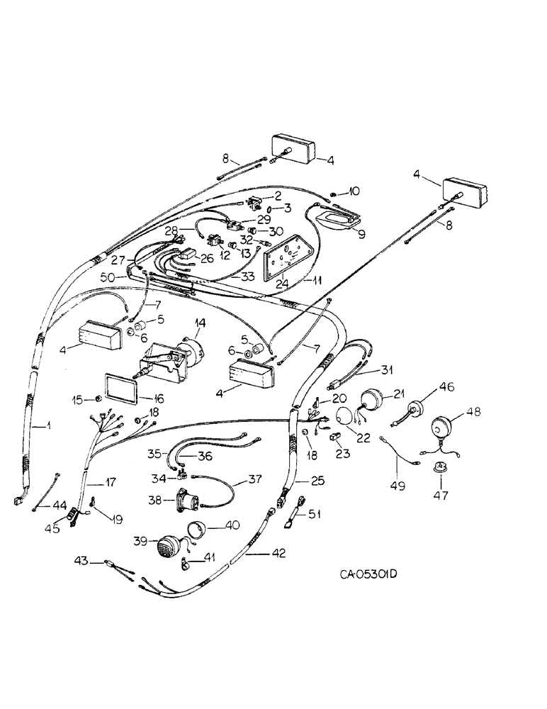 Схема запчастей Case IH HYDRO 186 - (08-18) - ELECTRICAL, TRACTOR CAB WIRING (06) - ELECTRICAL