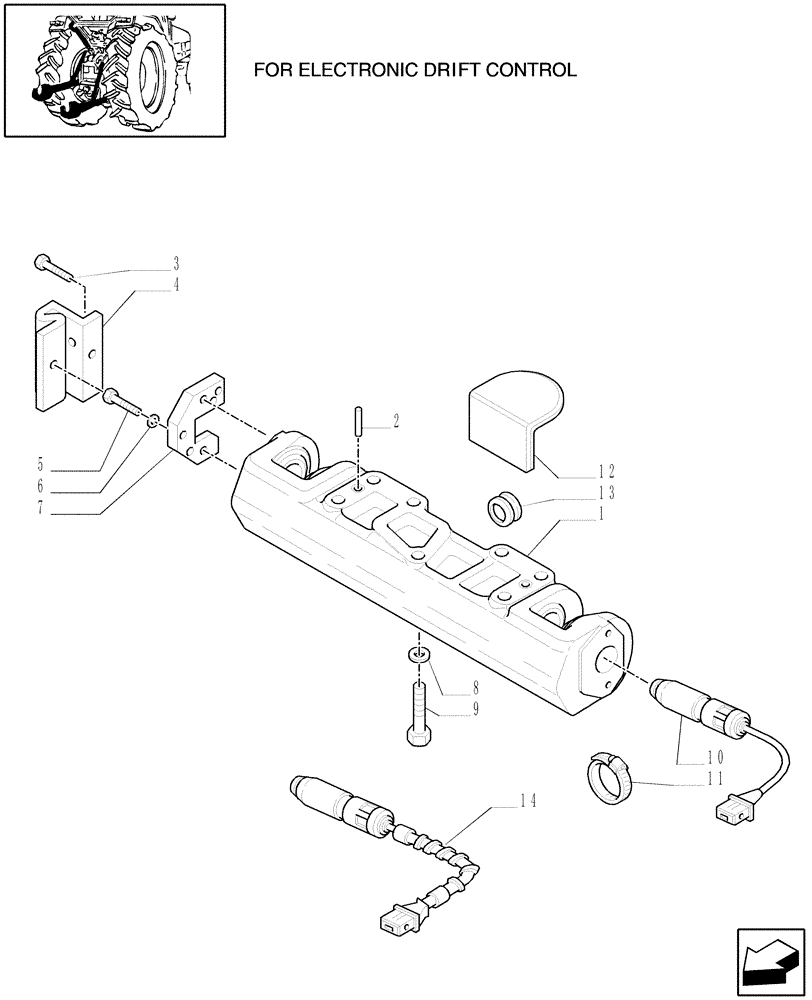 Схема запчастей Case IH MAXXUM 100 - (1.89.6/01[01]) - TOOLING CONNECTION UNIT (09) - IMPLEMENT LIFT
