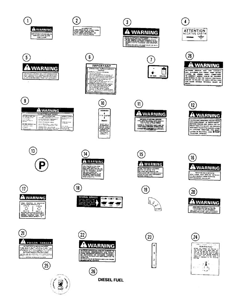 Схема запчастей Case IH 1394 - (9-448) - DECALS (09) - CHASSIS/ATTACHMENTS